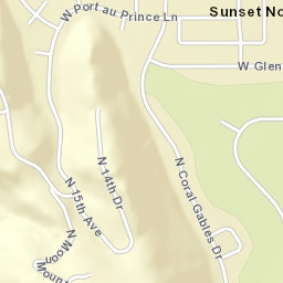 Sunset North Arizona Street Map