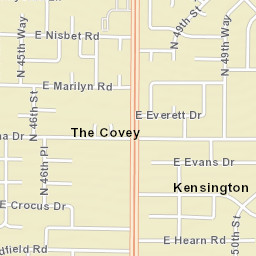 Kensington Arizona Street Map