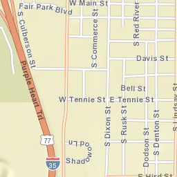 301-399 East Pecan Street Gainesville TX Street Map