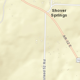 Shover Springs Arkansas Street Map
