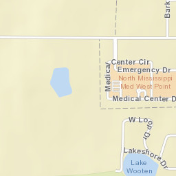 1073 Lakeshore Drive West Point MS Street Map