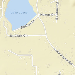 Twin Lake Estates Alabama Street Map