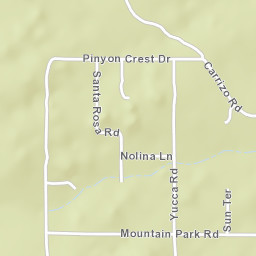 Pinyon Crest California Street Map
