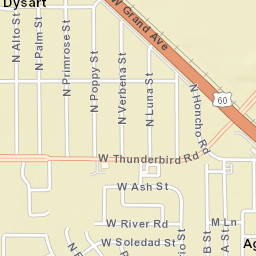 Agua Fria Arizona Street Map