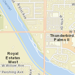 Royal Estates West Arizona Street Map
