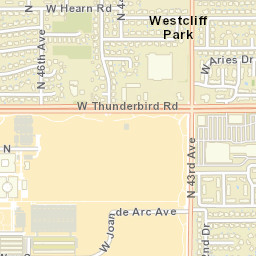 Westcliff Park Arizona Street Map