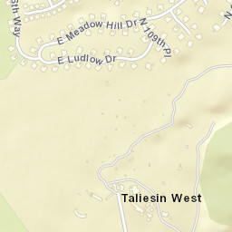 Taliesin West Arizona Street Map