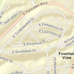 Fountain View Arizona Street Map