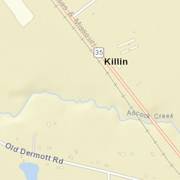 Killin Arkansas Street Map