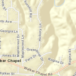 Walker Chapel Alabama Street Map