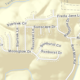 Sunrise East Alabama Street Map