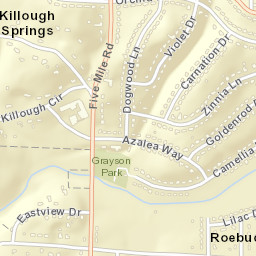 Roebuck Gardens Alabama Street Map