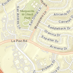 Mission Viejo California Street Map
