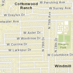 Windmill Arizona Street Map