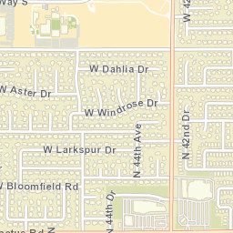12301-12399 N 42nd Ave Phoenix AZ Street Map