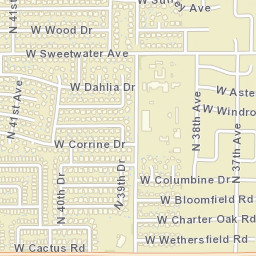 Cheyenne Village Arizona Street Map
