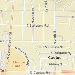Cactus Arizona Street Map
