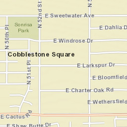 Cobblestone Square Arizona Street Map