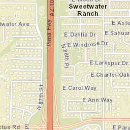 Sweetwater Ranch Arizona Street Map