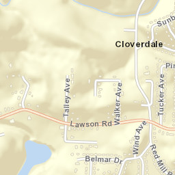 Cloverdale Alabama Street Map