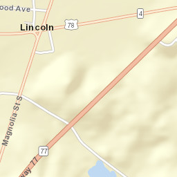 Yatesville Alabama Street Map