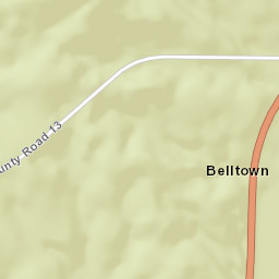 Belltown Alabama Street Map