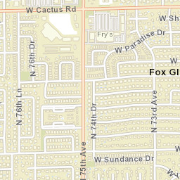 Fox Glen Arizona Street Map