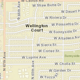 Wellington Court Arizona Street Map