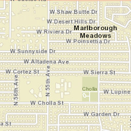 Marlborough Meadows Arizona Street Map