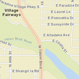 Village Fairways Arizona Street Map