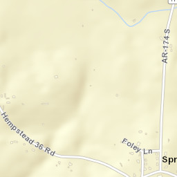 Spring Hill Arkansas Street Map