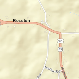Rosston Arkansas Street Map