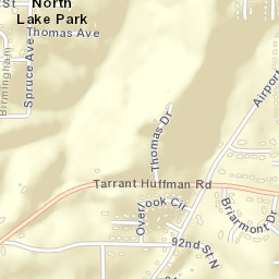 North Lake Park Alabama Street Map