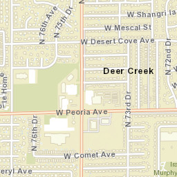 Deer Creek Arizona Street Map