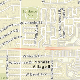 Casa del Sol Resorts Arizona Street Map