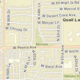 Quail Lane Arizona Street Map