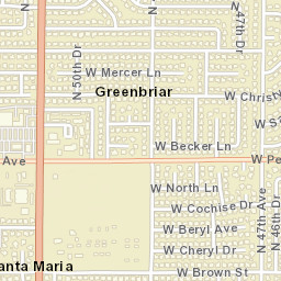 Greenbriar Arizona Street Map