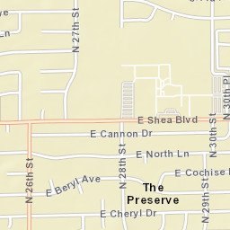 The Preserve Arizona Street Map