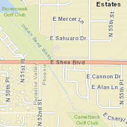 Orangetree Estates Arizona Street Map