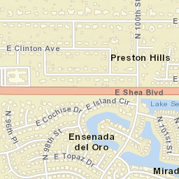 Ensenada del Oro Arizona Street Map