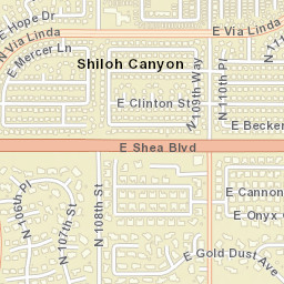 10278-10428 North 110th Street, Scottsdale Street Map
