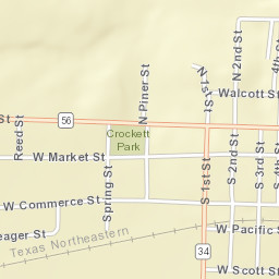 701-799 Commerce Street West, Honey Grove Street Map