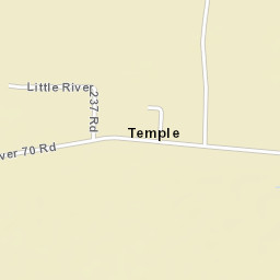 Temple Arkansas Street Map