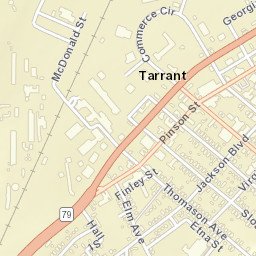 Tarrant City Alabama Street Map
