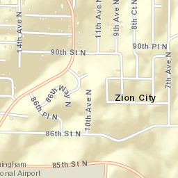 Zion City Alabama Street Map