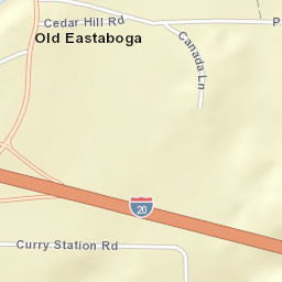 Old Eastaboga Alabama Street Map