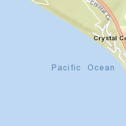 Crystal Cove California Street Map