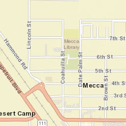 Mecca California Street Map