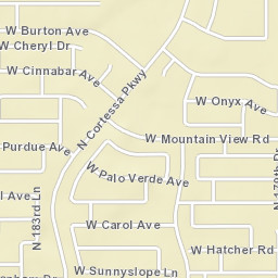 18301-18357 West Mountain View Road Street Map