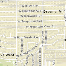 6919-6927 West Turquoise Avenue, Peoria, AZ Street Map